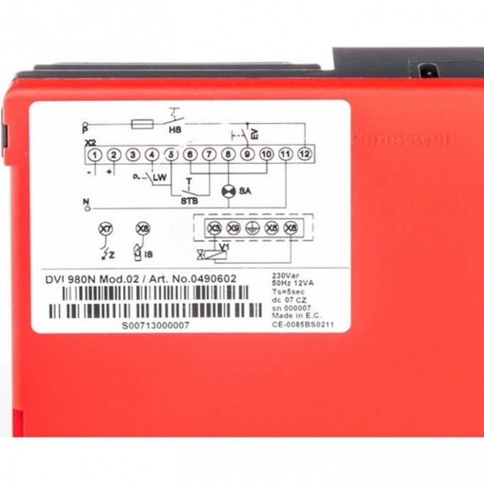 Блок управления горением HONEYWELL DVI 980-N HL-0087