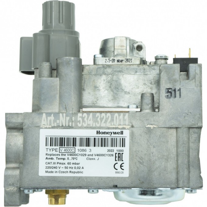 Газовый клапан V4600C 1086 HONEYWELL HL-0618