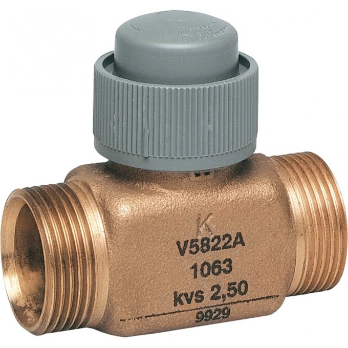 Клапан двухходовой линейный малый HONEYWELL н, PN16, DN40, G21/4", Kvs 25, 6.5мм, 2…130 °C V5832B2117